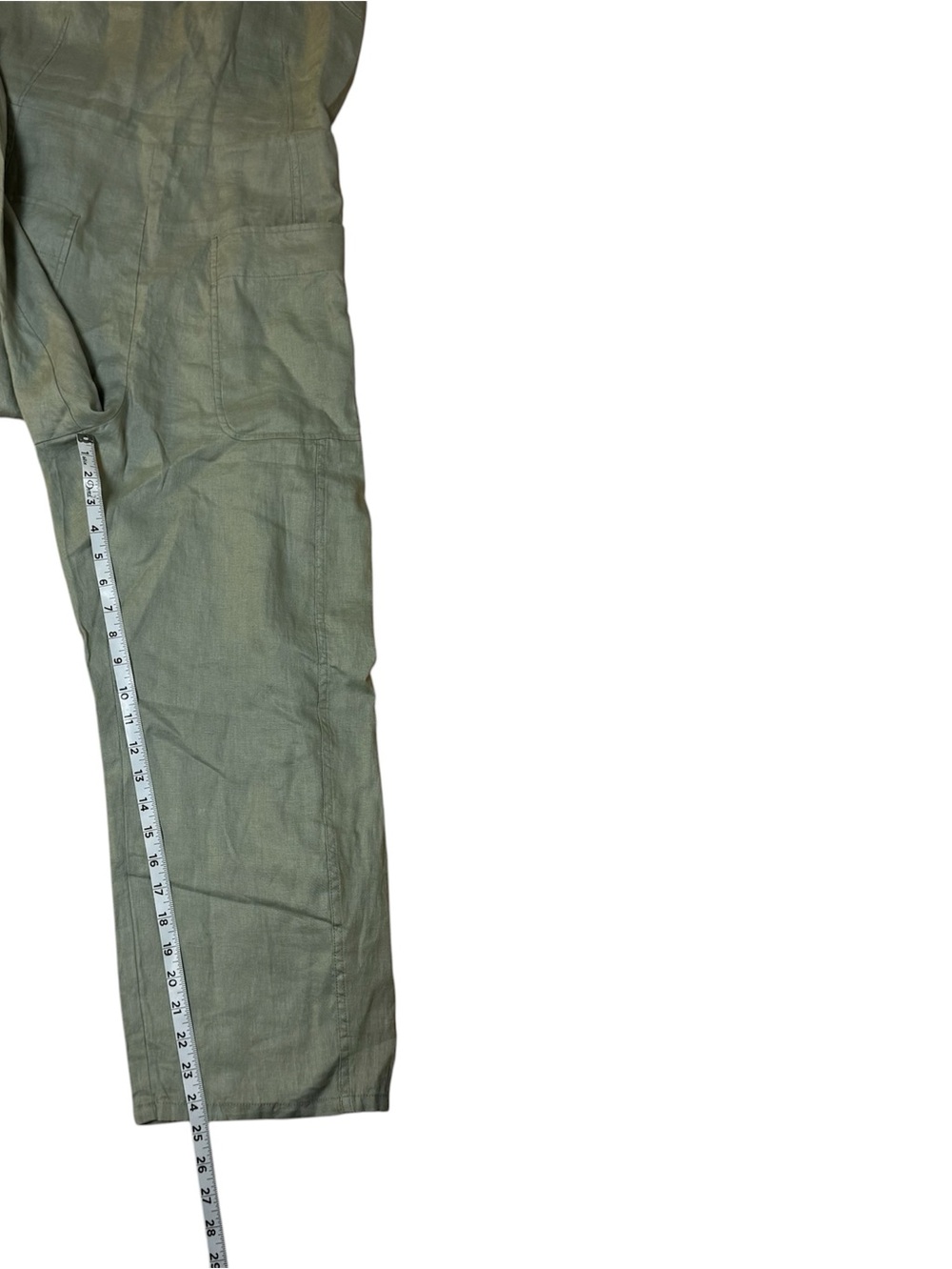 Everlane NWT Utility Coverall in Seagrass linen wide leg summer coastal beachy - Picture 10 of 11